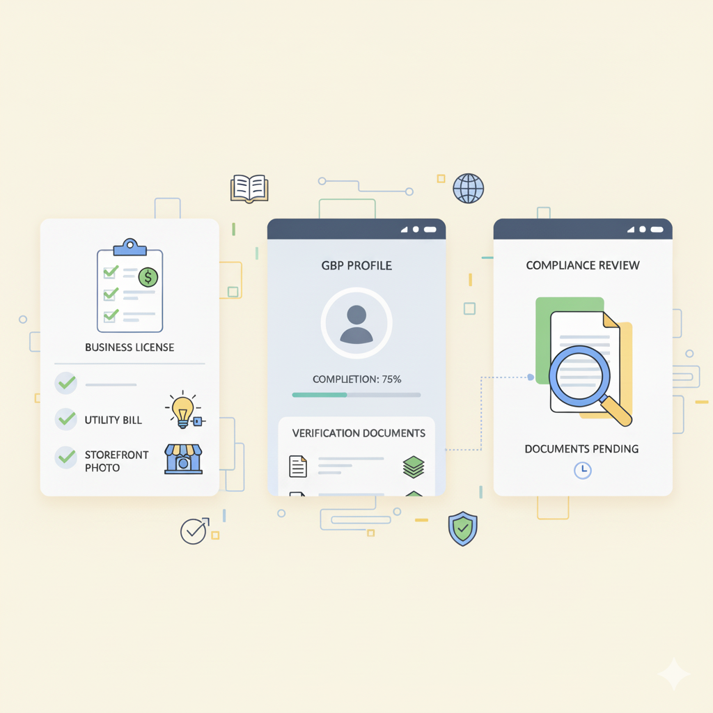 GBP audit checklist and proof of legitimacy documents